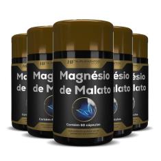 5X Magnesio De Malato Premium 60 Caps Hf Suplementos