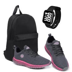 Tênis Ascension Ghost 2 + Mochila + Relógio Quadrado-Feminino