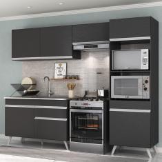 Armário De Cozinha 4 Peças Mp3693.898 Veneza Preto