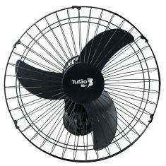 Ventilador De Parede 50cm Bivolt Preto Tufão Loren Sid