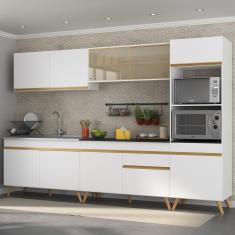 Cozinha Completa 5 Peças Com Armário E Balcão Branca