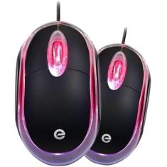 Mouse com Fio MS-9 com LED Vermelho