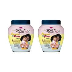 Creme Skala 1Kg Coquetel De Frutas-Kit C/2Un
