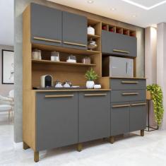 Armário de Cozinha 7 Portas 2 Gavetas Monte Rey - Valdemóveis