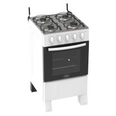 Fogão Realce 4 Bocas Ares Manual Mesa de Inox Forno 50 Litros
