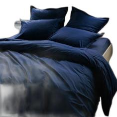 Jogo De Cama Solteiro Marinho 6 Peças Edredom De 180X240Cm