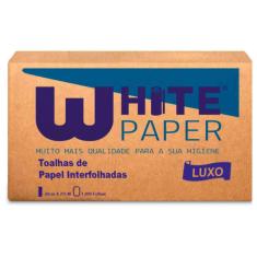 Papel Toalha White Paper 2 Dobras 23X21Cm Com 1000 Luxo