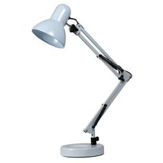 Luminária Articulada De Mesa Com Base Abajur Estudo Trabalho Tipo Pixar (Branca)