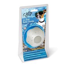 All For Paws 8200 Bola Gelo Brinquedo Borracha para Cachorro, Tam S, Branco/Azul