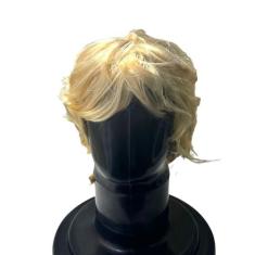Peruca Loira Masculina Curta Sintética Fantasia Cosplay - Blook