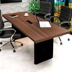 Mesa de Escritório 1,60m x 80cm 1 CX de Tomada Pés Painel F5 - F5 Offi