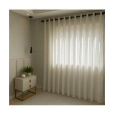 Cortina Rústica Pantex 4,20x2,50m Natural - Bella Janela