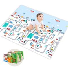 Tapete Infantil de Atividades Dupla Face Tatame Térmico Dobrável Embor