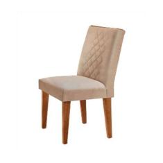 Conjunto Com 4 Cadeiras Para Sala de Jantar Milena Rufato, Imbuia/Turi