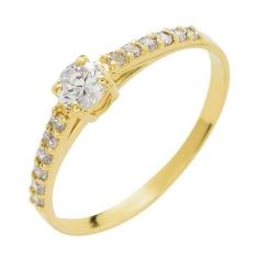 Anel de Ouro 18k Solitário Dodici Soli - Meu Anel, 24