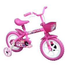 TK3 Track Bicicleta Infantil Aro 12 Arco-Íris Rosa
