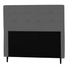 Cabeceira Solteiro 90cm Para Cama Box Luna Suede Cinza - ds Estofados