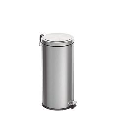 Lixeira Inox com Pedal Tramontina Brasil Plus com Acabamento e Balde Interno Removível 30 L