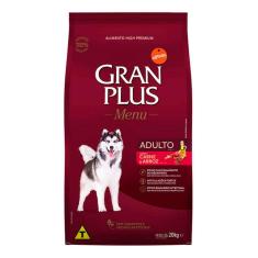 Ração Gran Plus Menu Cães Adultos Carne e Arroz 20kg