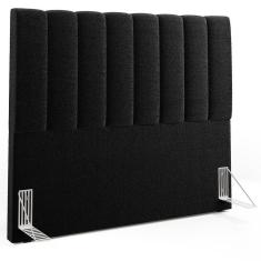 Cabeceira Cama Box Casal 140 Cm Dália W01 Bouclê Preto