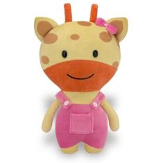 Girafa de Pelúcia 30cm Decoração Infantil Bichinhos da Floresta Safari