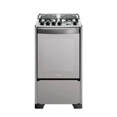 Fogão 4 Bocas Espelhado Com Mesa Inox Dako Magister Inox Style Bivolt