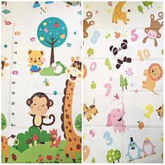Tapete Infantil 1,80m X 1,20m Dobrável Kids Tatame Emborrachado Bebê D