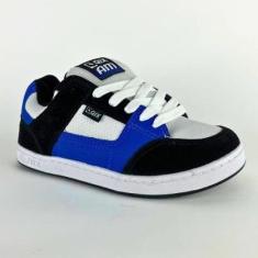 Tênis Qix Am Cup Sole Series Preto Azul e Branco-Masculino