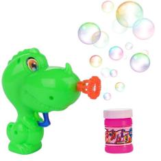 Brinquedo Lança Bolha De Sabão Pistola Dinossauro - Art Brink, Verde