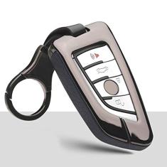 TPHJRM Tampa da chave do porta-chaves do carro em liga de zinco, adequado para Bmw F20 G20 G30 X3 X4 X5 G05 X6 Estilo de carro