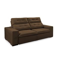 Sofá 3 Lugares Retrátil e Reclinável Turmalina Veludo 220cm Redenobre