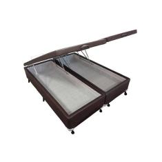 Cama Box Baú Queen Courano Brown New (158x198x35) - Castor
