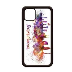 Capa de celular Barcelona Espanha Cidade Aquarela para Apple iPhone 11 Pro Max