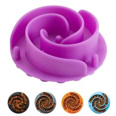Tigela de alimentação lenta para cães, tigela Animire de silicone macio de alimentação lenta para cães pequenos, médios e grandes, compatível com tigelas regulares e elevadas