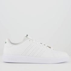 Tênis Adidas Advantage Base 2.0 Branco e Verde, 38