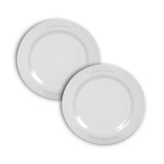 Jogo 2 Pratos Raso De Sobremesa 18Cm De Melamina