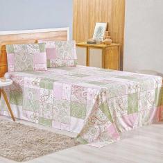 Jogo De Lençol Lidian King 3 Peças Hiperpercal Estampado 180 Fios - Lorie