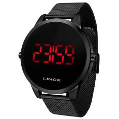 Relógio Masculino Lince Digital Mdn4586L Pxpx Aço Preto
