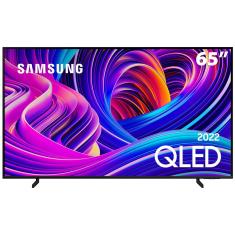 Smart TV 65" QLED 4K Samsung 65Q60B, Modo Game, Som em Movimento, Tela sem limites, Design slim, Visual livre de cabos, Alexa built in