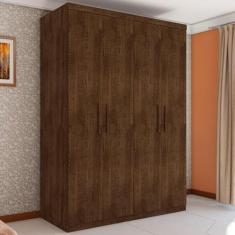 Guarda Roupa Miami Casal Quatro Portas Malbec