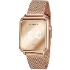 Relógio MONDAINE rosê digital feminino 32171LPMVRE2