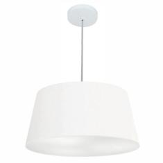 Lustre Pendente Cone Md-4050 Cúpula Em Tecido 21/50x40cm Bran