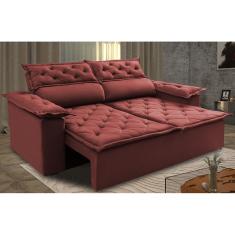 Sof  Retr til E Reclin vel Cama Inbox Compact 1,50m Tecido Su