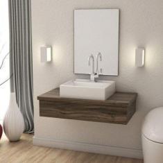 Bancada para Banheiro 80cm com Cuba Q39 800W Metrópole - Compace