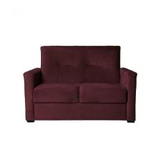 Sofá 2 Lugares Pequeno Alice E Porta Controle Herreiro Marsala