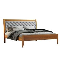 Cama Casal 140cm Vivare Amêndoa Mel Josandro Amêndoa Mel