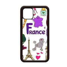 Capa com bandeira nacional de animais da França Landscap para iPhone 11 Pro Max para Apple Mobile Case