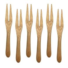 CONJUNTO DE 12 MINI GARFOS DE BAMBU - OIKOS