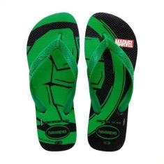 Chinelo Masculino Havaianas Top Marvel Hulk Verde - 4146953-Masculino