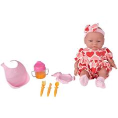 Boneca Roma Babies Primeiras Comidinhas - com Acessórios Roma Brinqued